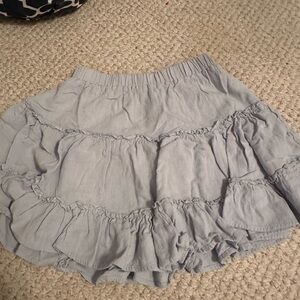 Oh Polly Light Gray Mini Skirt